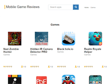 Tablet Screenshot of mobile-game-reviews.com